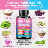 High Strength Collagen Complex, with Biotin, Hyaluronic Acid, Antioxidant, for Firm Skin, Strong Joints, Bone, Hair and Nails