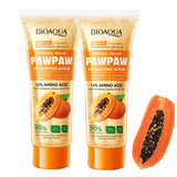 100g Papaya Vitamin C Exfoliating Scrub Cream, Hypoallergenic, Moisturizing, Exfoliation, Scented with Papaya, Deep Cleansing