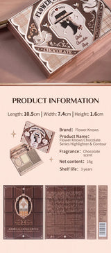 Flower Knows Chocolate Wonder-Shop Highlighter Contour Powder Face Palette For Women Bronzer Illuminator original highend makeup