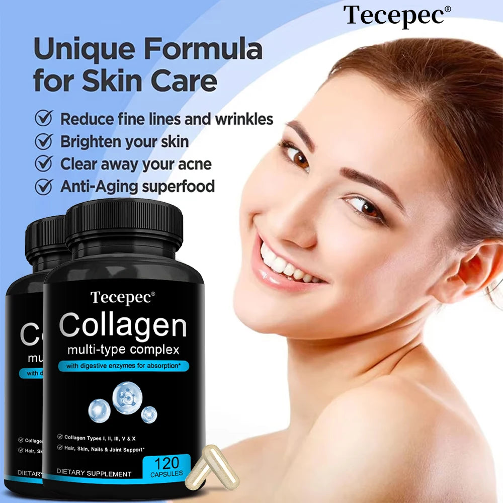 TECEPEC Composite Collagen Supplement-Supports Bone and Joint Health,Anti-aging,Promotes Flexible Movement,Nail and Skin Health