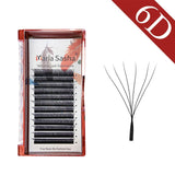 MARIA W Shape Eyelash Extensions  3D 4D 5D 6D 7D Premade Fans Speed Eyelash Extensions Natural Soft Light Full Dense