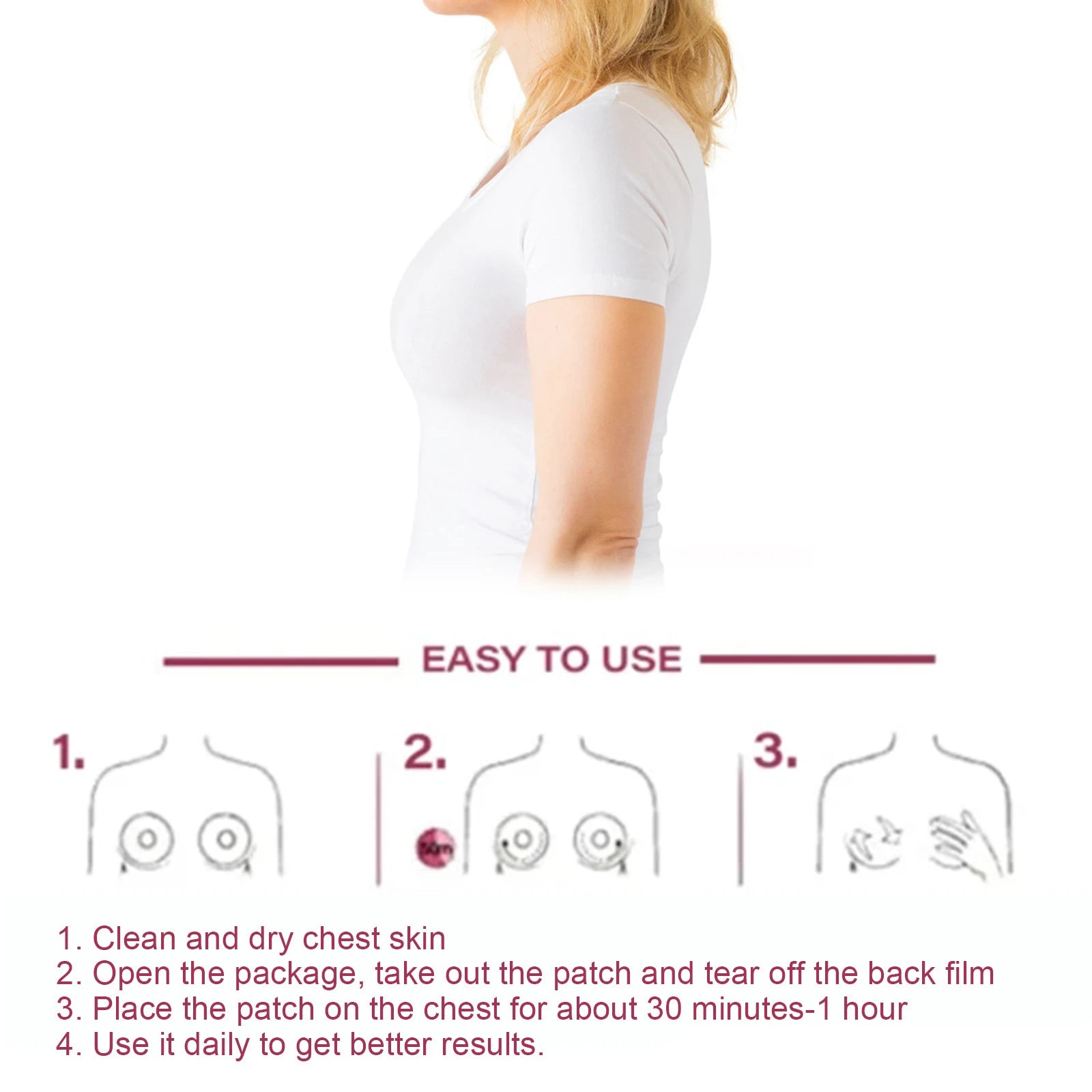 Breast Augmentation Patch Lifting Firming Bust Enlarge Prevents Sagging Shaping Breast Boost Confidence Breast Enhancers Patch