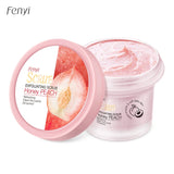 Fenyi Honey Peach Body Scrub Exfoliating Deep Clean Moisturizing Smooth Skin Remove Dead Skin Gentle Care for Face & Body