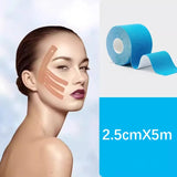 2.5CM*5M Kinesiology Tape For Face V Line Neck Eyes Lifting Wrinkle Remover Sticker Tape Facial Skin Care Tool Elastic Bandage