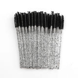 25/50/100 Pcs Eyelash Brushes Mascara Wands Eyelash Makeup Brush Spoolies for Eyebrow Eye Lash Extension Removing Beauty Tools
