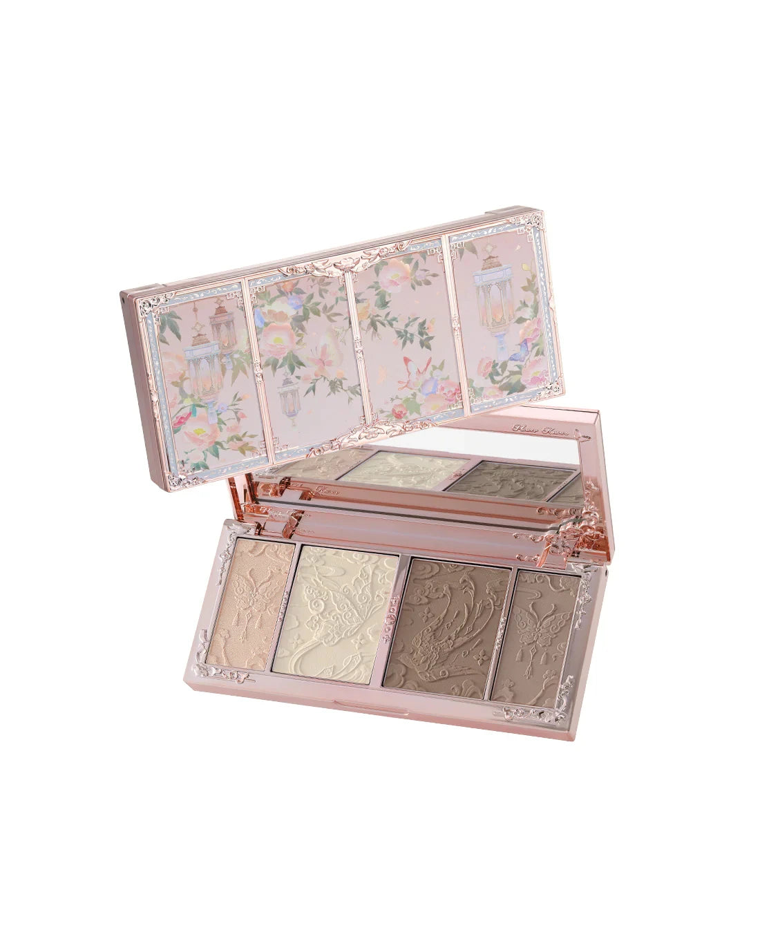 Flower knows Strawberry Cupid Collection Facial Complexion Palette Blush Eyeshadow Highlighter Flower Know Face Bronzer Palette