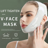 Adjustable V-Shape Face Lift Band Breathable Reusable Facial Slimming Strap Double Chin Reducer for Men Women Daily Skin Care