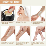 100/500g Hot Film Painless Waxing Beads Depilatory Wax Beans Hard Wax Beans Heating Wax Machine Bikini Face Body Hair Removal