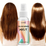 GSWP Silky Hair Spray is a leave-in treatment with heat protection, a pleasant fragrance, and leaves hair smooth and shiny.100ml
