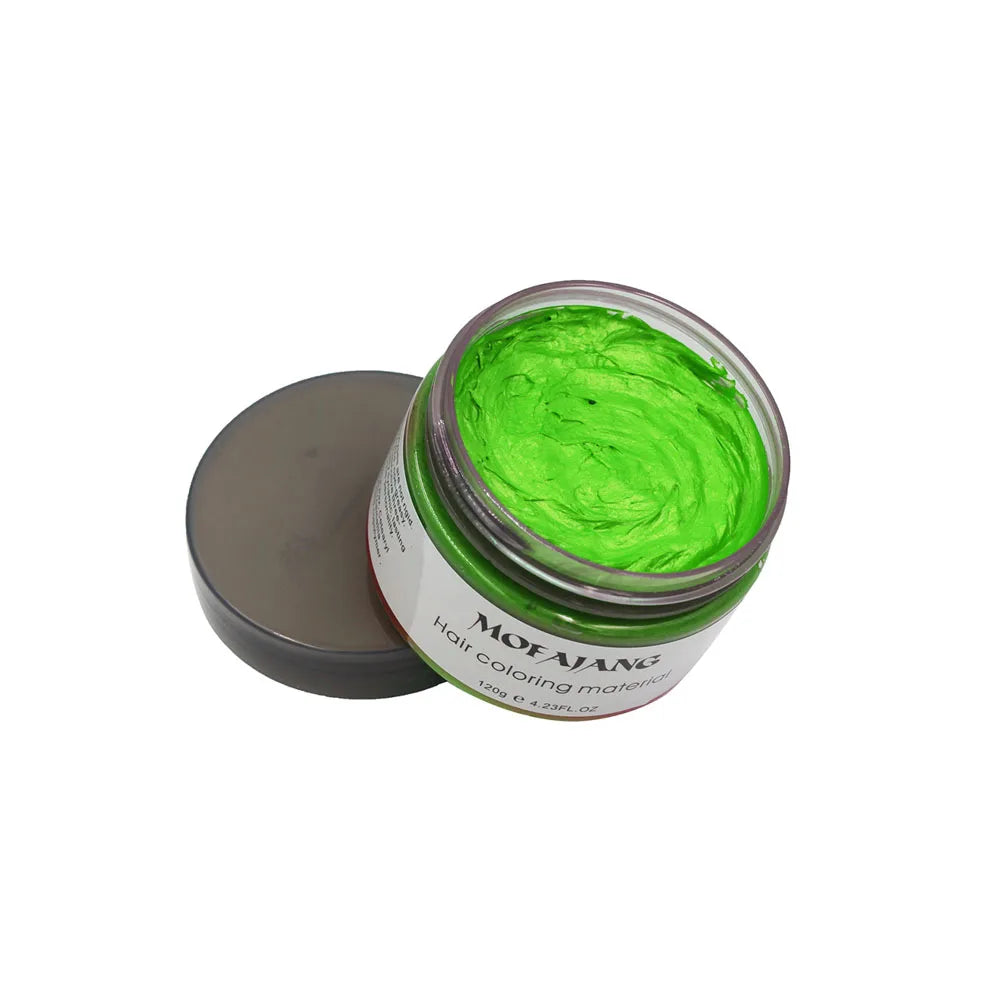 Mofajang Color Hair Wax Dye Styling Pomade Silver Grandma Grey Disposable Natural  Strong Gel Cream   for Women Men