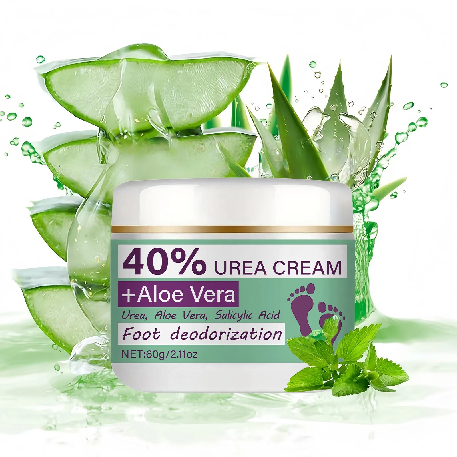 Foot Deodorant Cream - Powerful Odor Removal and Sweat Protection, Ergonomic Tube Design for Precise Application, Suitable for Daily Use and for Refreshing Your Feet Anytime