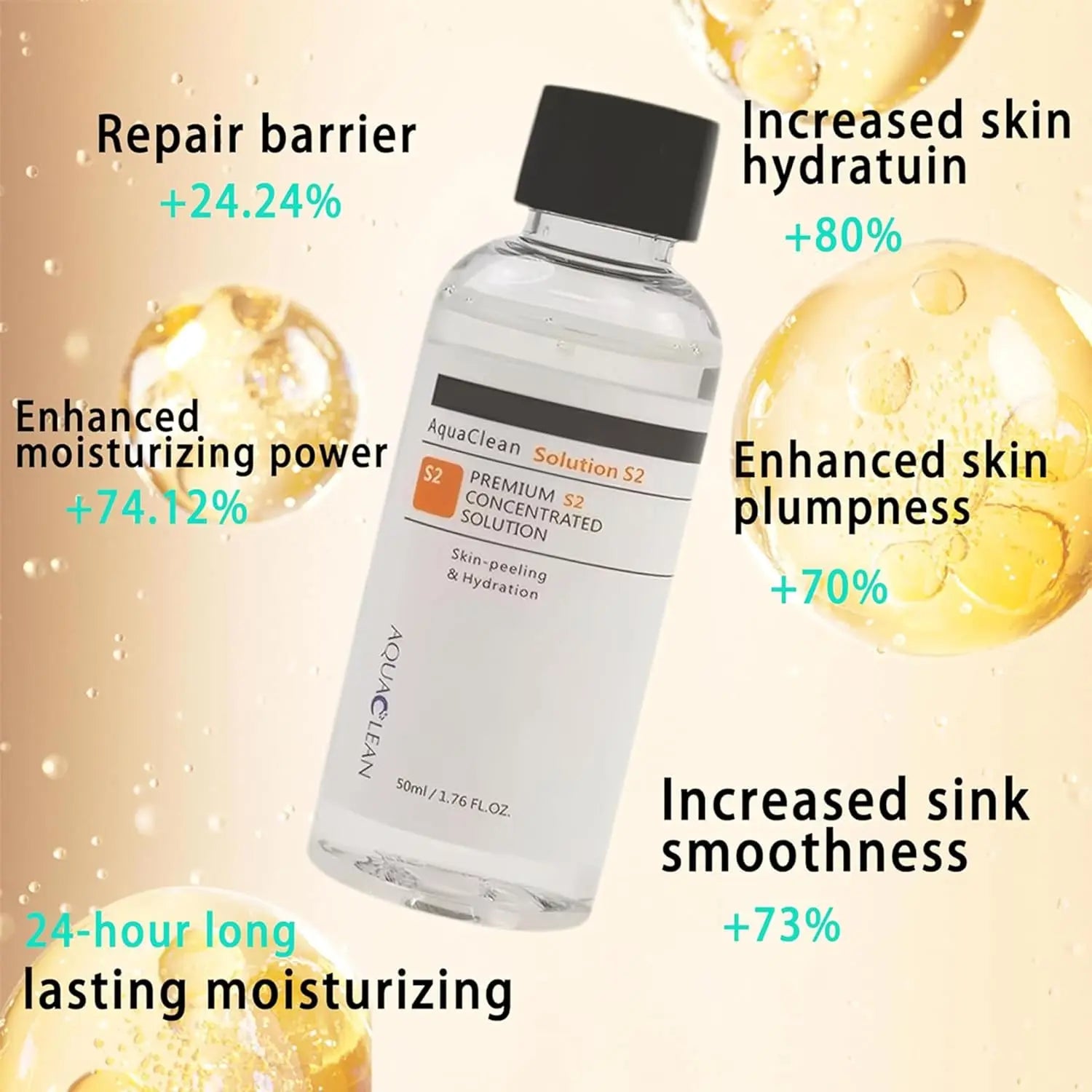 3 Bottles Concentrate Solution S1 S2 S3 for SPA Aqua Peeling Facial Care Skin Moisturizing Deep Clean Face Peeling Solution
