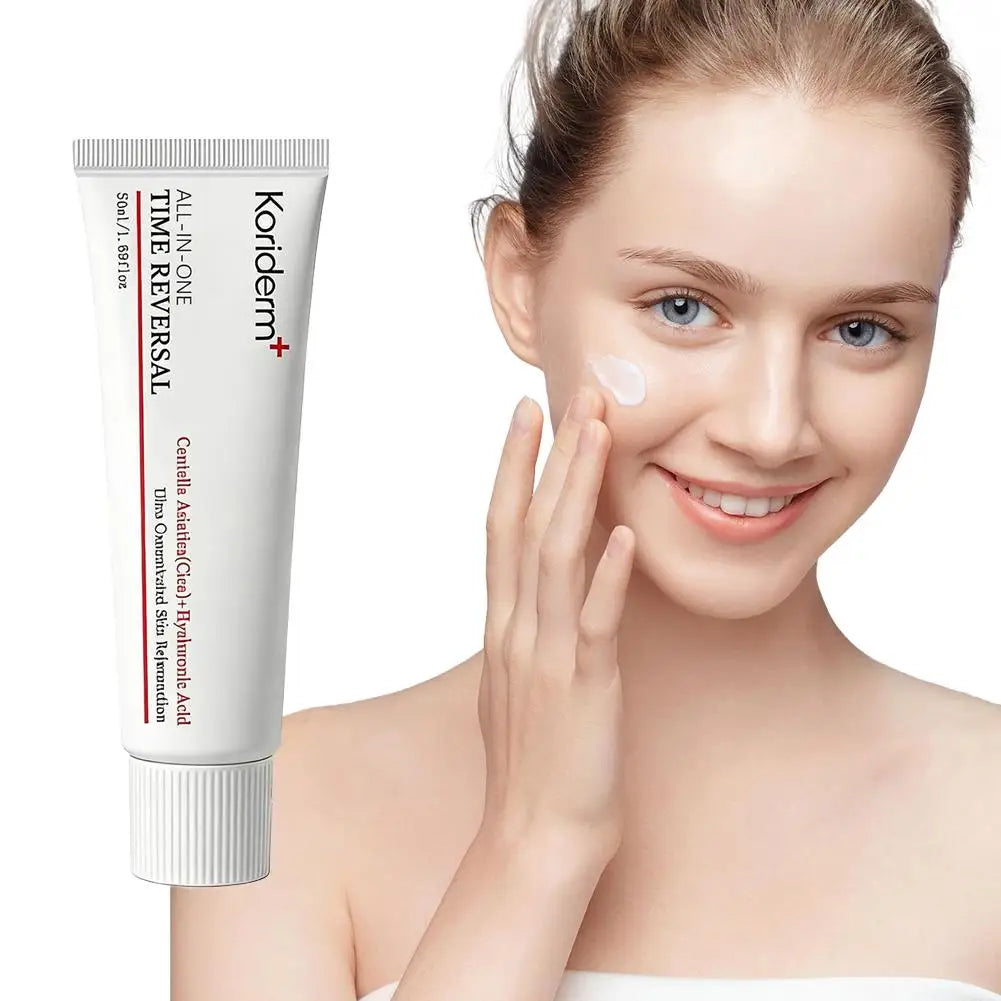 Koriderm+ Time Reversal All-in-One Cream 50ml Korean Original Face Centella Asiatica Hyaluronic Acid Whiten Anti-age Eye Cream