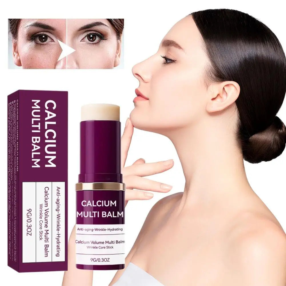 1/2/5PCS Calcium Volume Multi Balm Stick,Collagen Moisturing Stick Face Cream Anti Wrinkle Hydrating For Eyes Neck Face Skincare