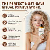 USAD Organic Castor Oil Cold Pressed Pure Natural Carrier Oil for Massage Boby Moisturizing Face, Hair, Skin & Eyelash Growth