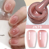 BORN PRETTY 83 Colors 10ml Jelly Nude Gel Nail Polish Autumn Amber Semi Transparent Manicure Soak off UV LED Nails Gel Varnish