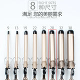 Temperature Setting Electric Hair Curler Long Curling Tong Wand 9-38mm Professional Hair Curling Iron LCD Screen