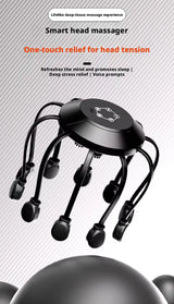 Electric Octopus Head Massager 10/14 Claws Smart Scalp Massage Device Relax Stress Relief Deep Tissue Home Head Spa Massager
