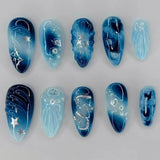 24pcs Wearable Press on Nails Strawberry Bow Design Nails Tips Red Short Almond Pearl Starlight Fake Nail Art Flower False Nails