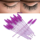 Wholesale 100/500/1000pcs Eye  Beauty Tools Disposable Mascara Wands Eyelash Brush Lash Extension Colorful  Spoolies for Eyebrow
