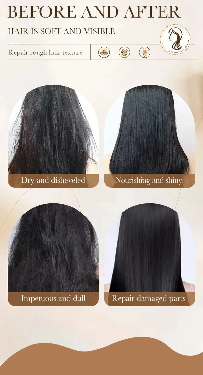5-Second Smooth Hair Care Professional Magic Hair Mask, Natural Repair, Moisturizing, Anti-Split Ends, Repairs Damage, Smooths Frizz