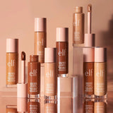 Elf Halo Glow Foundation & Power Grip Primer Hydrating Base Natural Luminous Makeup Base for All Skin Types Daily Cosmetic Uses