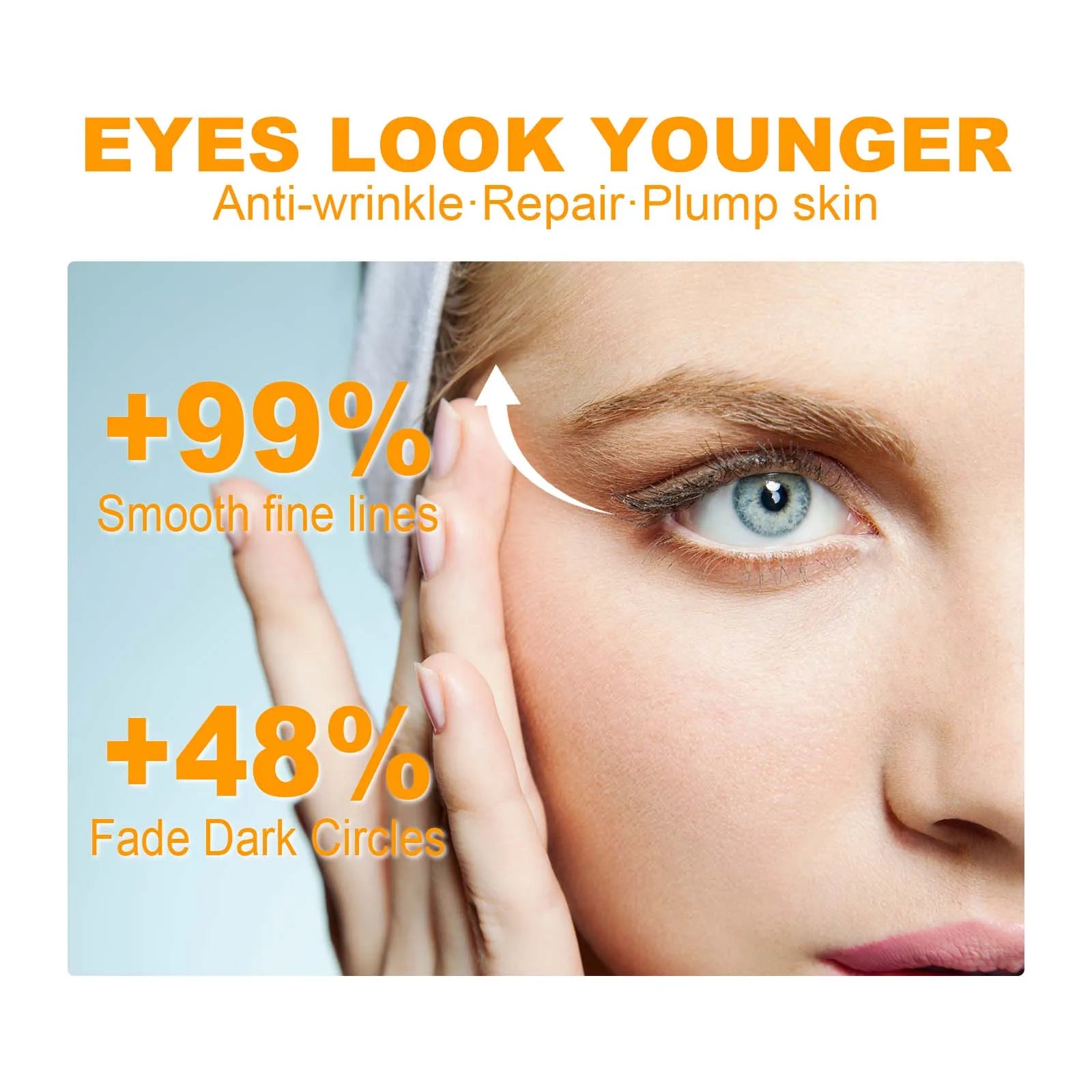 HOYGI 5D Peptide Eye Cream Relieve Puffiness Reduce Dark Circles Firming Fade Fine Lines Nourishing Smoothing Eyes Skin Care