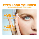 HOYGI 5D Peptide Eye Cream Relieve Puffiness Reduce Dark Circles Firming Fade Fine Lines Nourishing Smoothing Eyes Skin Care