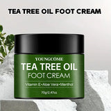Tea Tree Foot Cream for Heel Dry Skin Care Exfoliate Dead Skin Soften Hydrate Moisturize Smooth Rough Skin Daily Foot Care Lotio