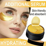 YUITIKUE Collagen Vitamin Eye Mask 6x with Extra Serum - Skin-Friendly & Fast Absorbing, Deep Hydrating Care, 90g Jar