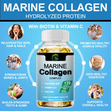 Greensure Marine Collagen - With Hyaluronic Acid, Biotin & Blueberry Support Joint, Hair, Skin, Nail, Cartilage & Overall Health
