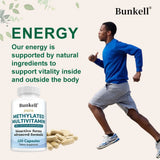 High-potency Methylated Multivitamin Supplement, with Vitamins C, D, B12 To Support Energy and Focus, and Maintain Heart Health