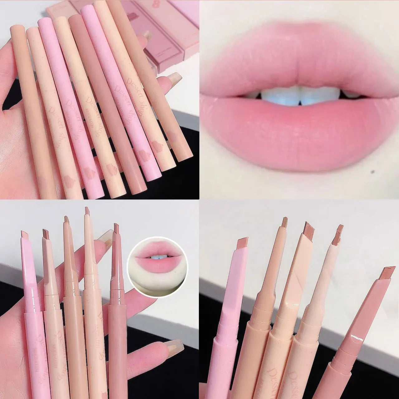 Dessert Lip Liner Automatic rotating waterproof lasting no color outline lip lipstick pen