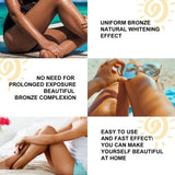 Soft Brown Self-Tanning Cream Intensive Tanning Outdoor Summer Beach Brown Bronzer Long Lasting Sunless Fake Tan Body Lotion