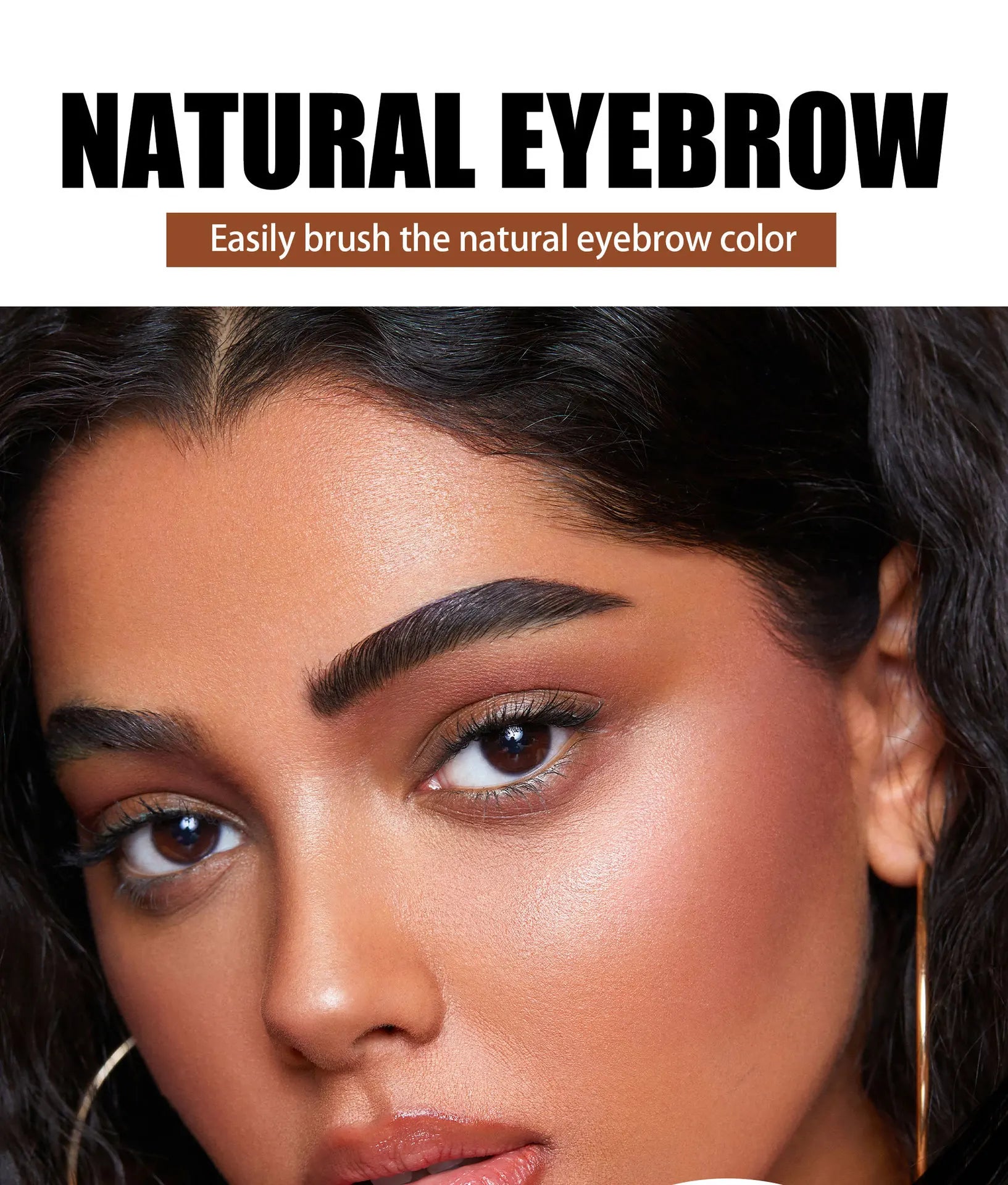HANDAIYAN 5-color brush head peel-off eyebrow tint Waterproof, long-lasting, and smudge-proof peel-off eyebrow tint