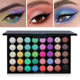40 Colors Glitter Eyeshadow Palette Matte Waterproof Long Lasting Pressed Powder Cosmetics Kit Fashion Women Eye Makeup Palette