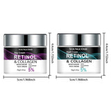 Retinol & Collagen Day Night Moisturizer with Hyaluronic Acid - Hydrating Face Cream for Tender Skin | All Skin Types Organic Fo