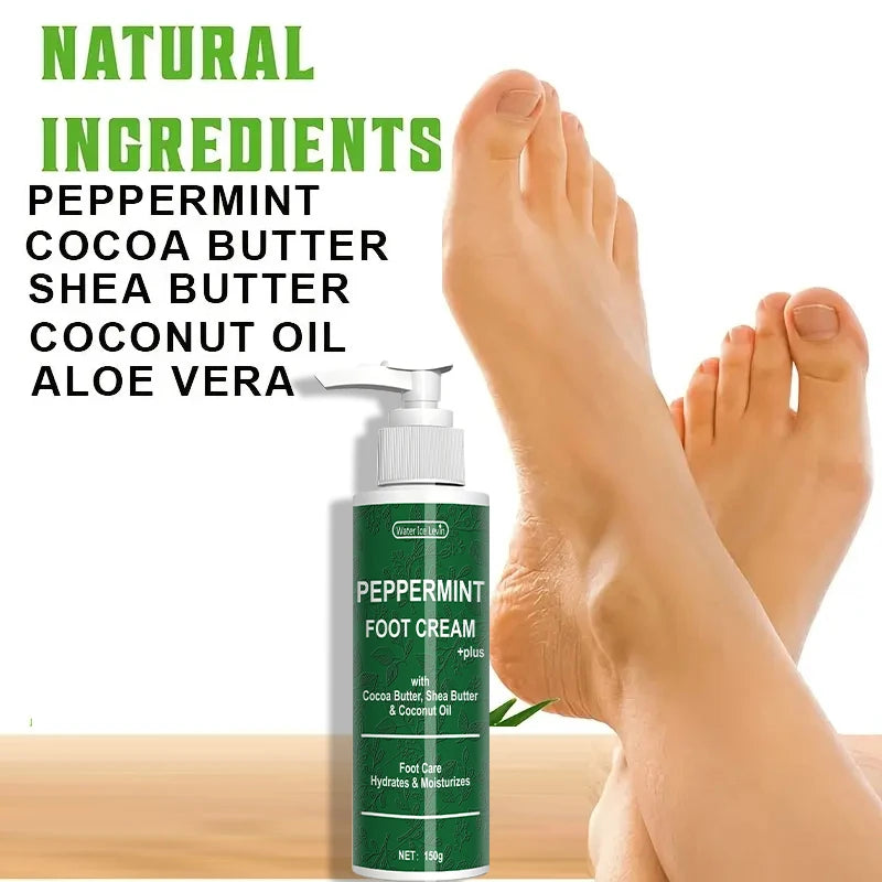 Mint Foot Cream - Moisturizes Skin - Alcohol-Free, Dry Feet Care Cream for Men and Women - Suitable for Dry Feet | Mint Foot Cream
