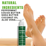 Mint Foot Cream - Moisturizes Skin - Alcohol-Free, Dry Feet Care Cream for Men and Women - Suitable for Dry Feet | Mint Foot Cream