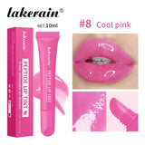 10ml Mirror Lip Glaze Moisturizes Jelly Lip Enrichment Oil Lasting Water Light Glass Lip Oil Remove Line Lip Protection Serum