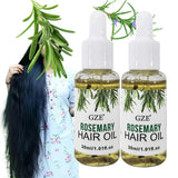 GZE Rosemary Oil For Hair Rosemary Scalp Hair Oil, All Type & Texture | Straight, Waves & Chemically Hairs Strengthens