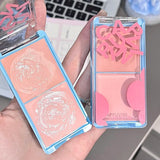 Two-tone Face Brightening Cream Pink Highlight Expansion Facial Highlighter Palette Natural Blush Moisturizing Matte Pink Rouge