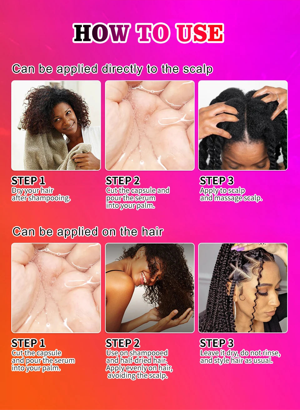 Fast Hair Growth Oil African Crazy Traction Alopecia Chebe Hair Mask Anti Hair Break Hair Strengthener Hair Loss Treatment Spray