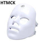 HTMCK 7 Color LED Light Therapy Face Mask | At-Home Photon Beauty Mask, Skin Renewal, Acne Treatment & Anti-Wrinkle Skincare Dev