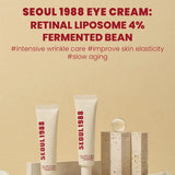 Seoul 1988 Retinol Eye Cream 4% Anti Aging Eye Treatment Dark Circles, Wrinkles, Puffiness Firming & Lifting Eye Cream For Women