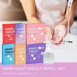 Hand Soap Tablet Refills 8pcs Foaming Hand Wash Tablet Refills Refreshing Fragrance Hand Washing Tool for Business Trip Travel