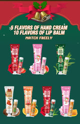 Christmas Gift Set Distribution 120PCS/Box in Bulk, Lip Balm in Bulk, Hand Cream in Bulk, Christmas Cards, Gift Gauze Bags