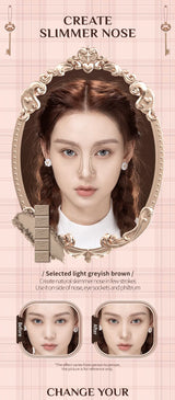Flower Knows Chocolate Wonder-Shop Highlighter Contour Powder Face Palette For Women Bronzer Illuminator original highend makeup
