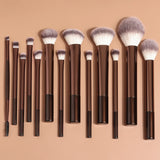 Soft Bristle Kabuki Blending Makeup Brush Set 13Pcs Foundation Eyeshadow Blush Cosmetic Tool Professional Salon Daily Facial Makeup Supply