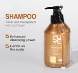 PURC Morocco Argan Oil Shampoo Conditioner Set Smoothing Nourishing Repair Damaged Frizz Hair Scalp Treatment Hair Care